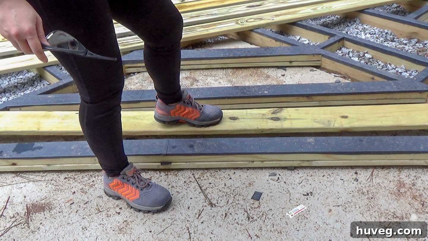 first part of deck frame is too weak - need to add supports