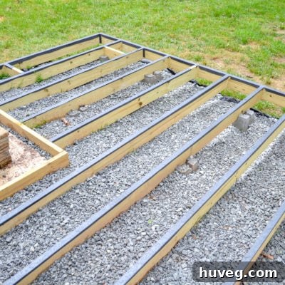 floating deck frame