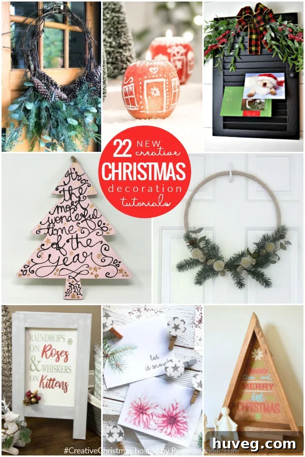 Creative Christmas Challenge 2018 banner, showcasing 22 unique Christmas ideas to inspire your crafting for the holiday season.