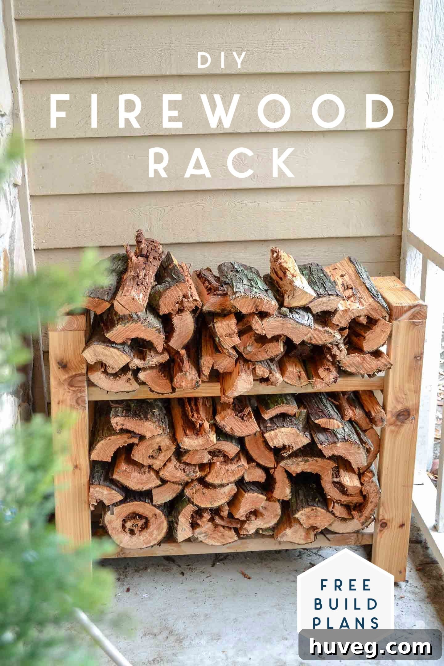 DIY firewood rack thumbnail