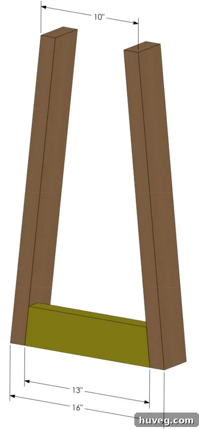 bottom piece on firewood rack