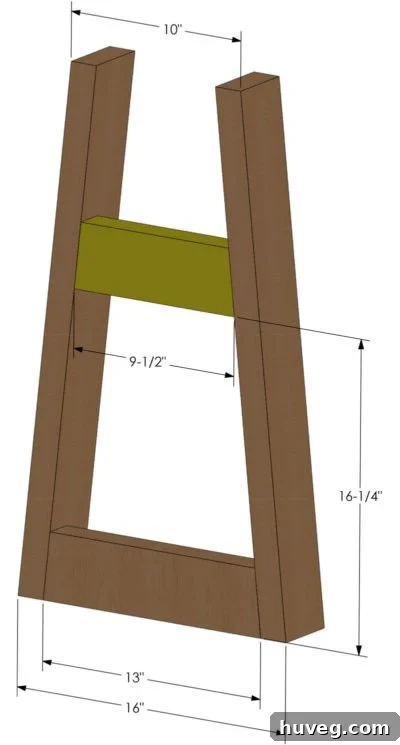 firewood rack step 2