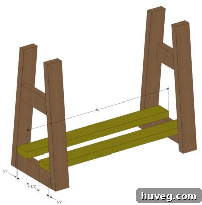 firewood rack step 3