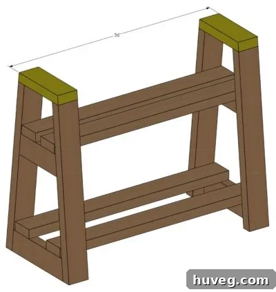 firewood rack step 5