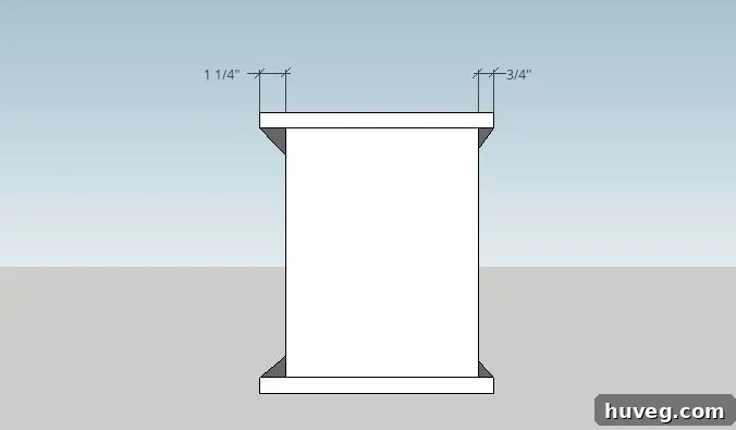 Mudroom cubby frame rendering - Initial assembly