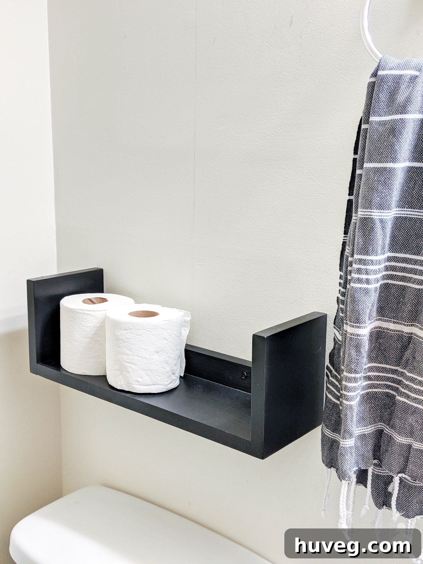 hang bottom shelf first