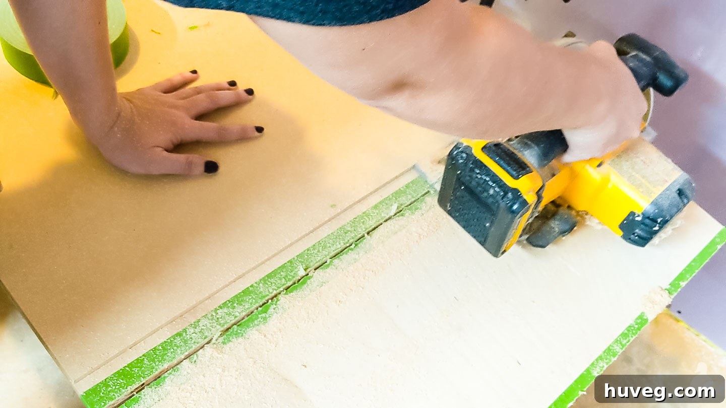 cut plywood canvas background