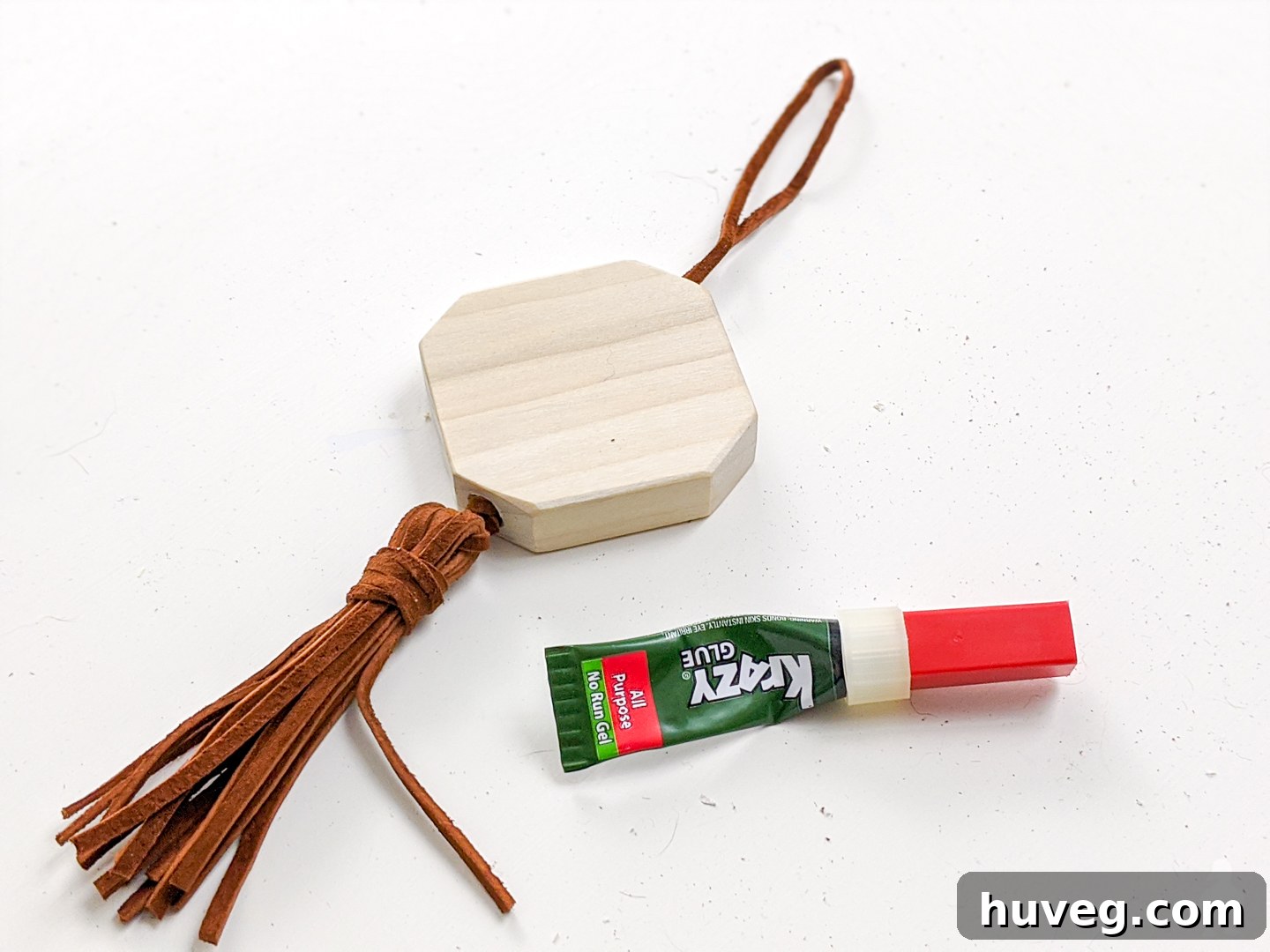 cut loops for ornaments to hang and glue into ornament