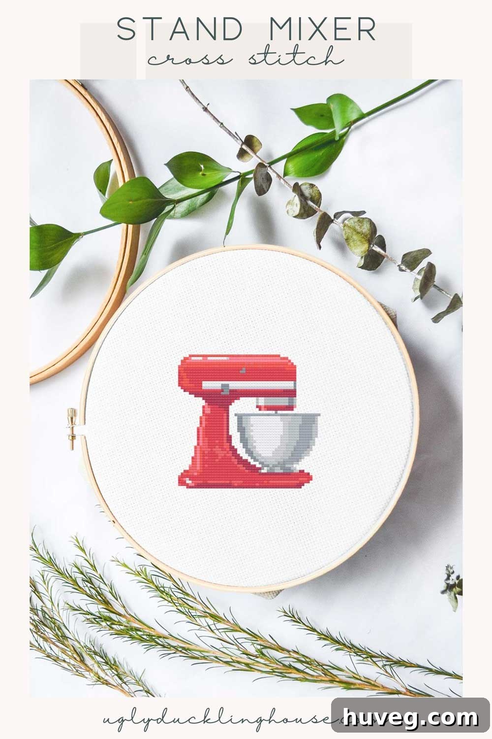 Charming Stand Mixer Cross Stitch Pattern for Kitchen Decor