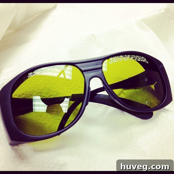 laser hair removal glasses