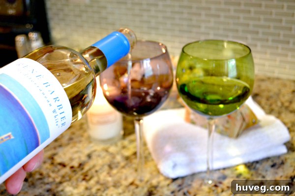 A bottle of wine from World Market, ready for a relaxing evening