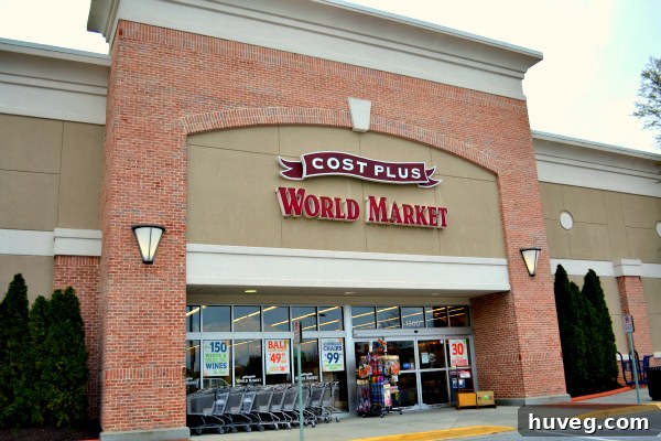 Exterior shot of a World Market store, inviting shoppers in