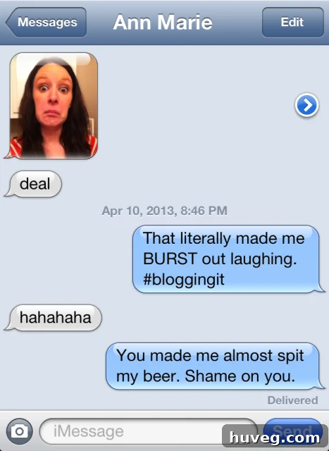 Ann Marie's hilarious reply
