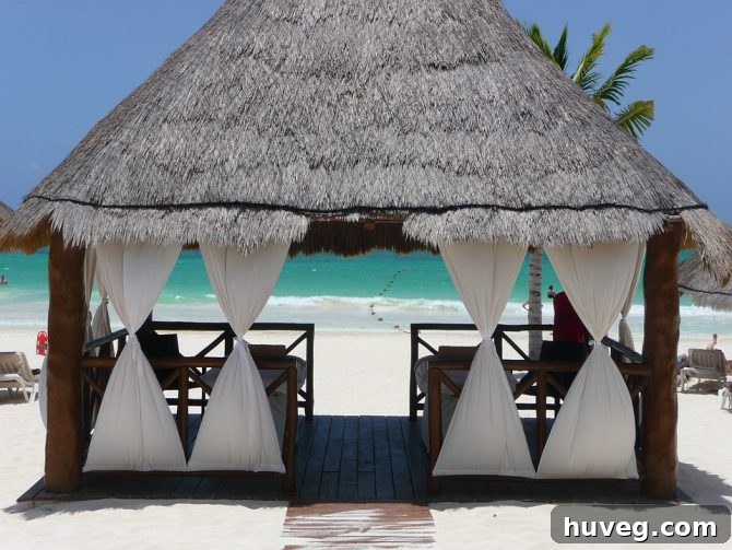 A serene beach bungalow with turquoise water, depicting a perfect island getaway and a tranquil retreat.