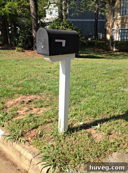Mailbox before planting