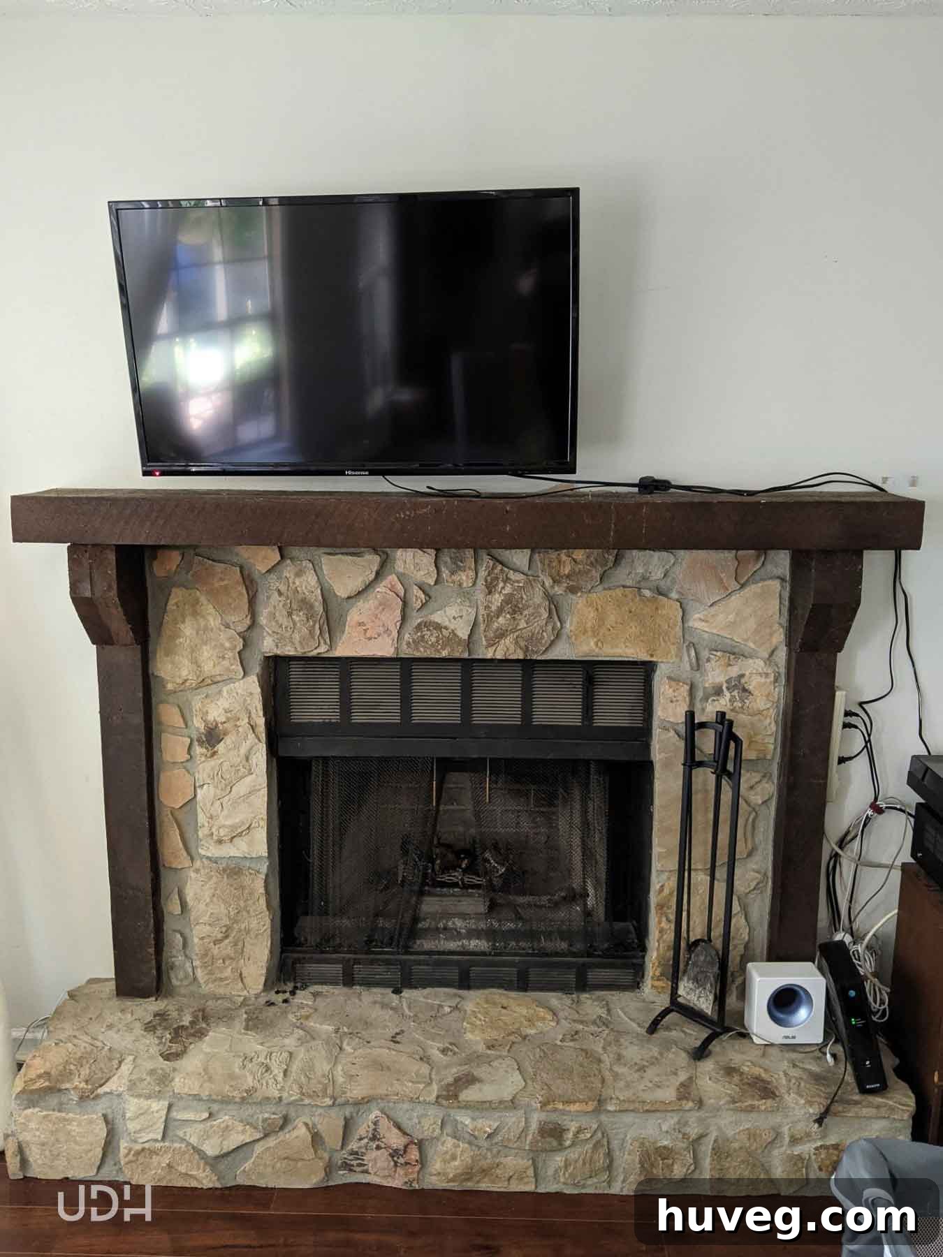 fireplace before