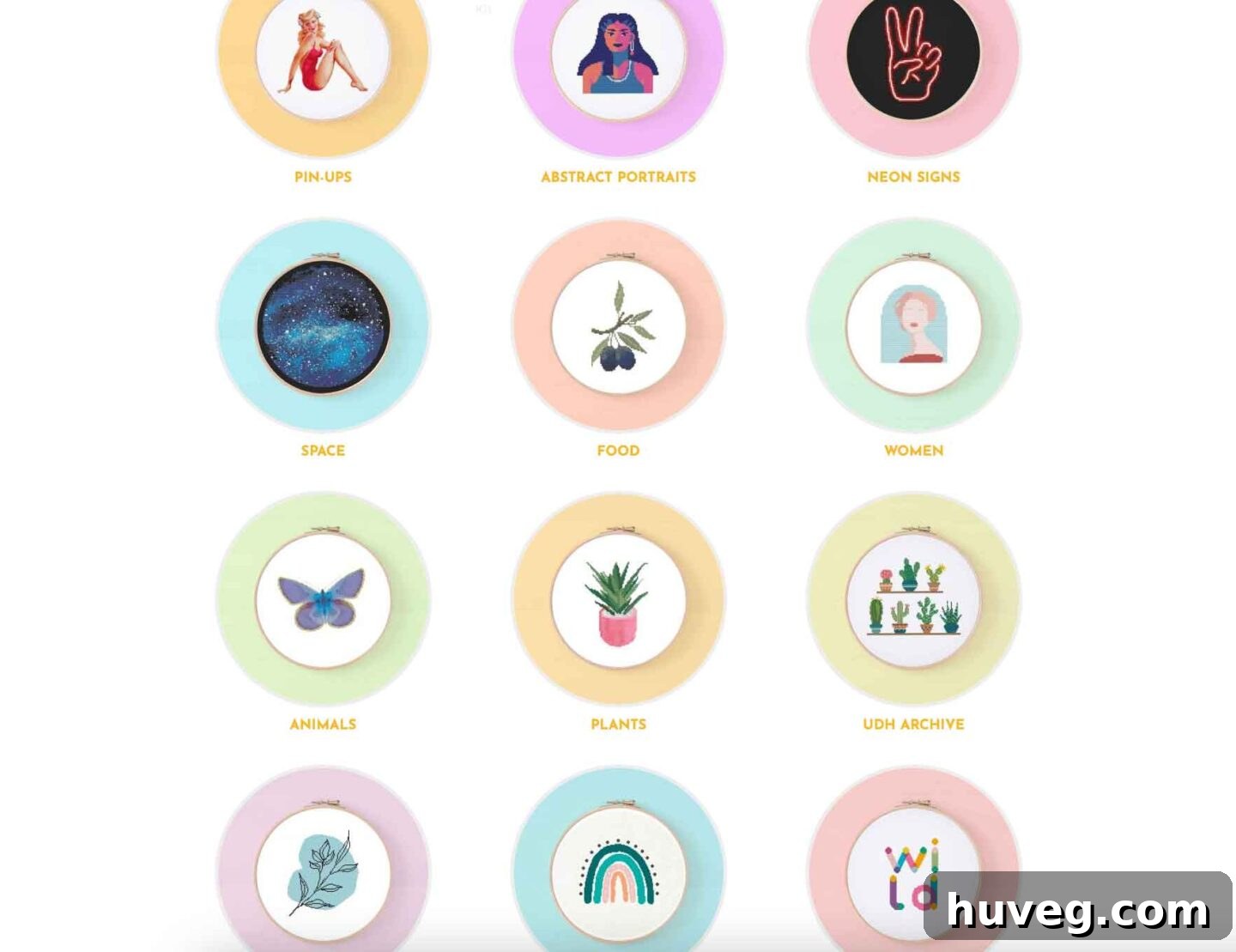 Various cross stitch collections proudly featured on the NeedleSpark website.
