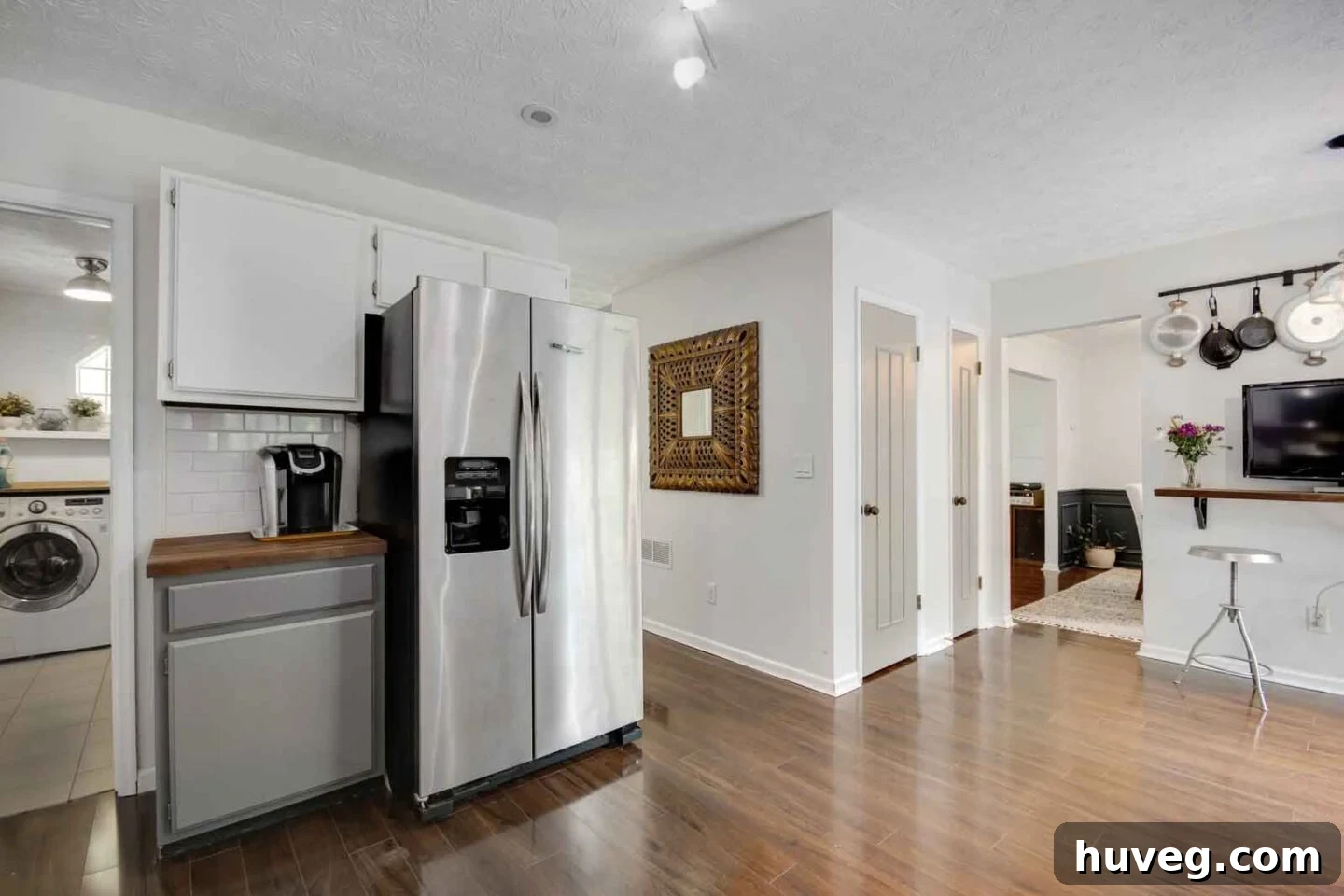kitchen hallway view