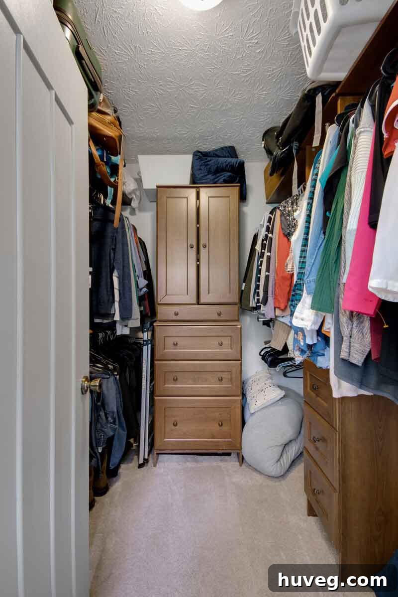 primary bedroom walk in closet