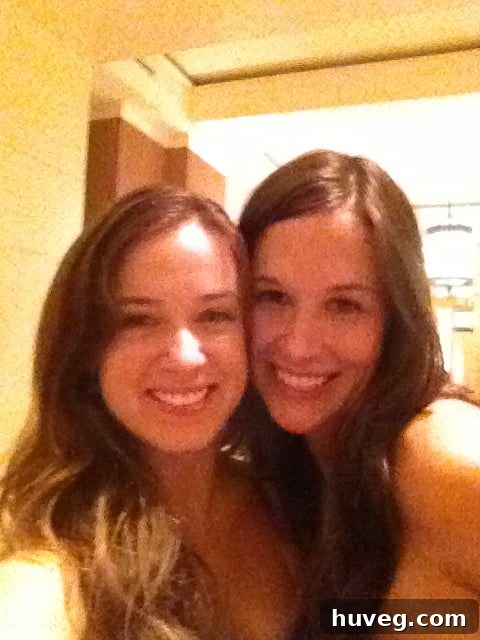Sarah and Pamela posing together, likely after implementing the 'dirty hair' trick at Haven Conference