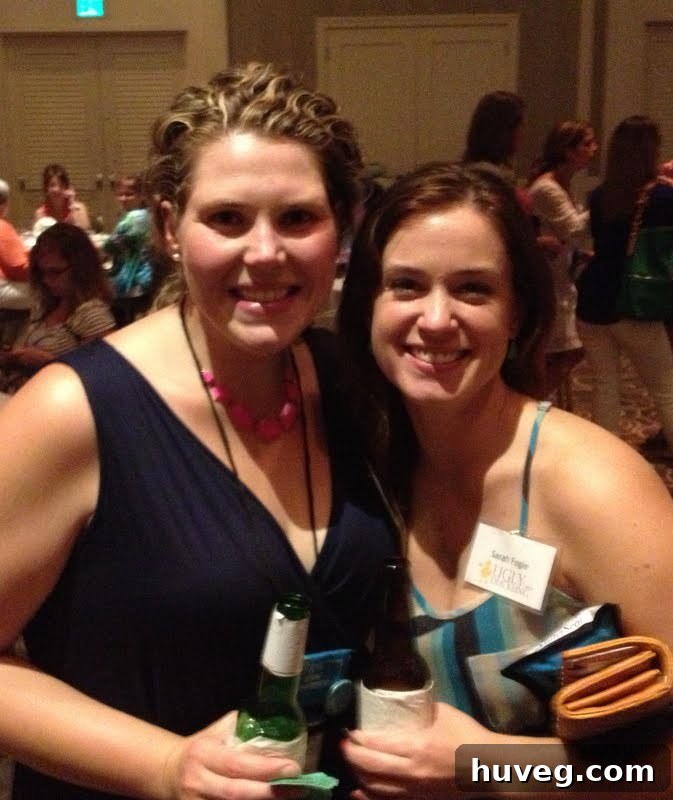 Sarah posing happily with Chelsea from Two Twenty One at the Haven Conference