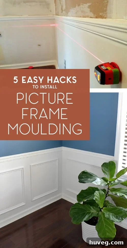 5 Easy Hacks to Install Picture Frame Moulding for a DIY Home Upgrade