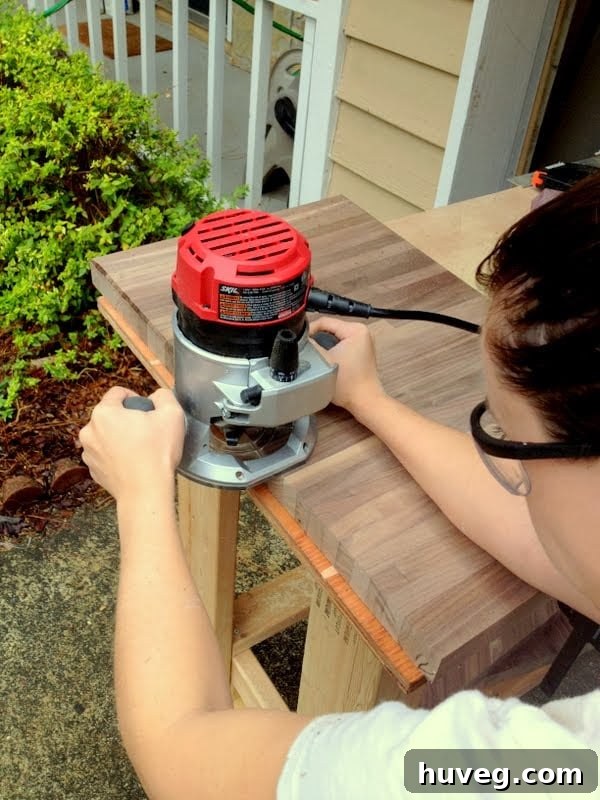 How to Smooth Countertop Edges with a Router