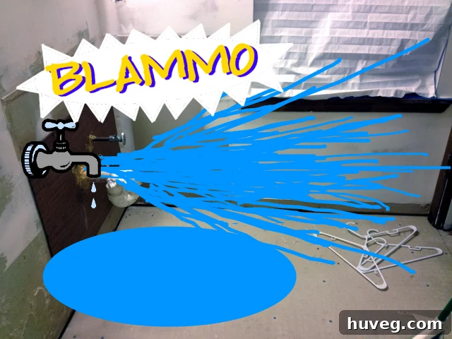 water pipe explosion