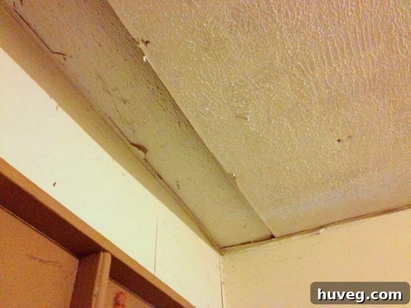 Water damage in a primary bathroom, showing wet surfaces and signs of a recent plumbing leak.