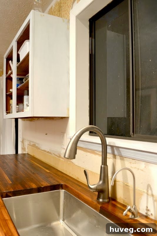 Invisible kitchen renovation progress