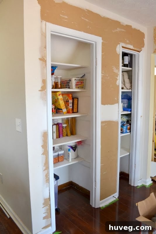 Wall partially skim coated during drywall repair process