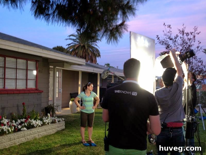 Returning home after filming for SheknowsTV's Homestretch season 9