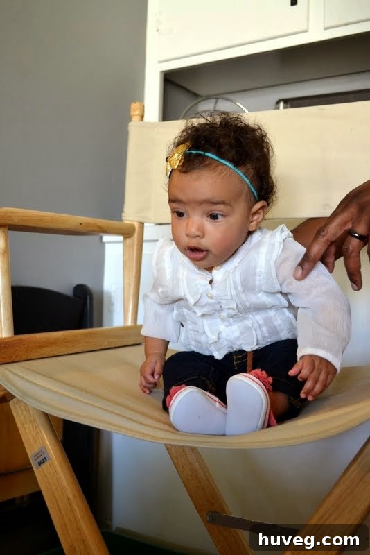 Baby Maddox, a sweet presence on the Homestretch set