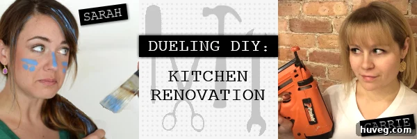Dueling DIY Kitchen Backsplash Project progress update