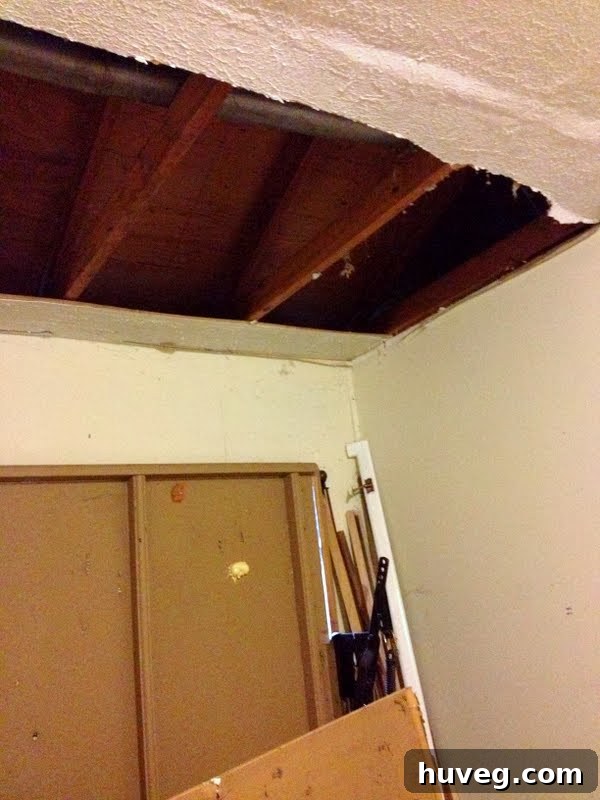 hole in ceiling