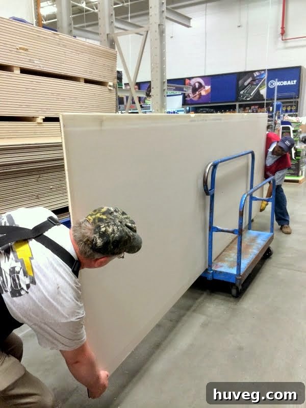 buying drywall