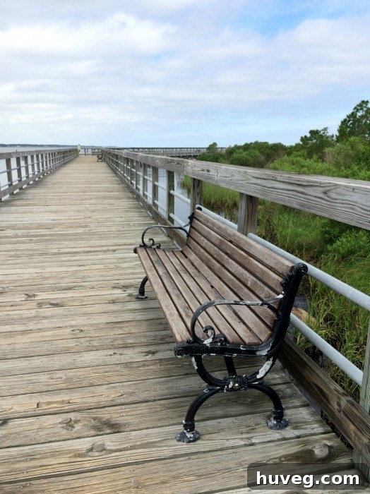 Coastal pier in Destin, Florida with clear blue skies