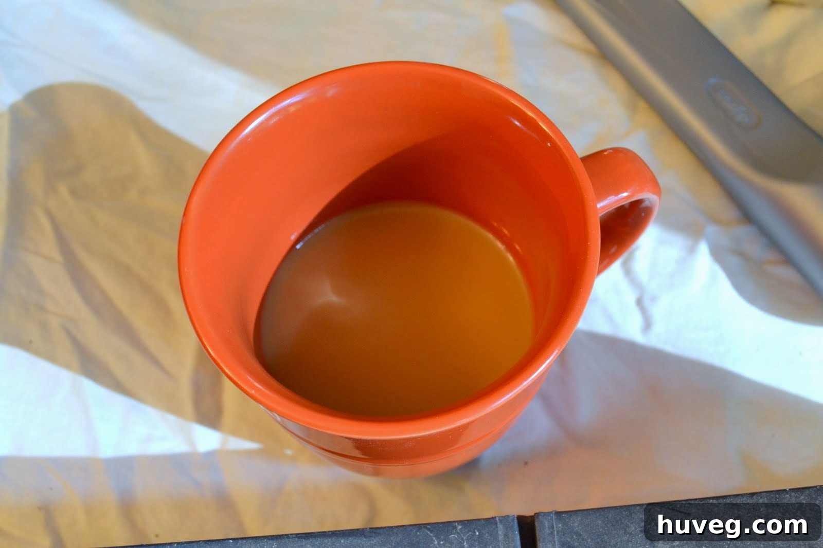 Mom's cup of coffee with a hint of malted milk