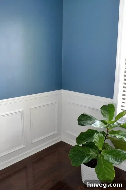 Olympic Smoke Blue dining room final look