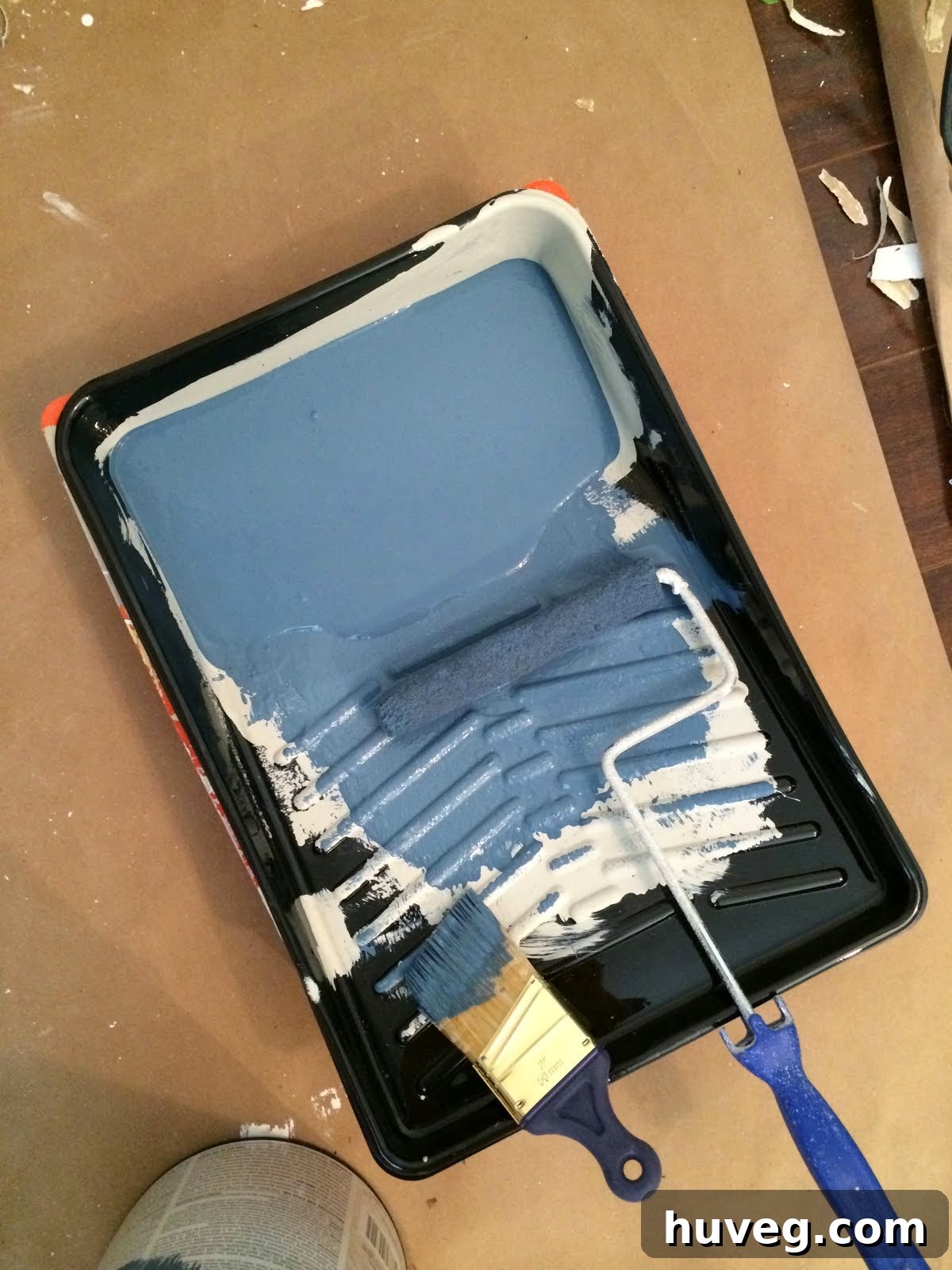 New blue paint color swatch