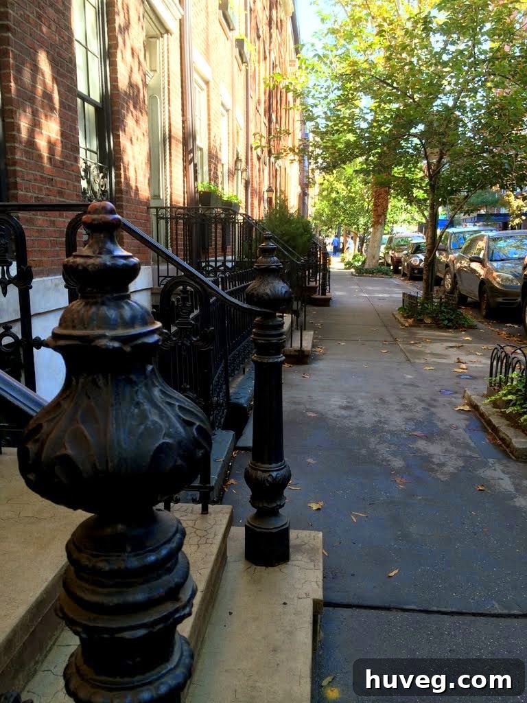 Sidewalk view in NYC
