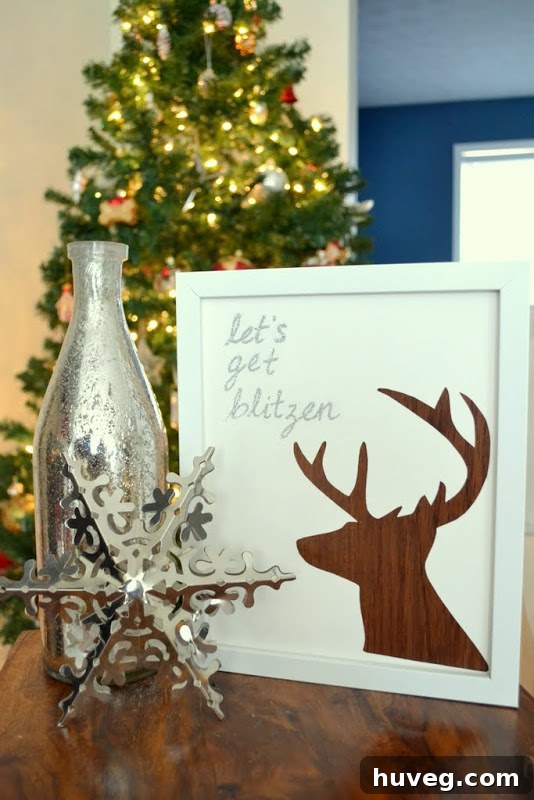 Let's Get Blitzen - Christmas DIY Reindeer Art