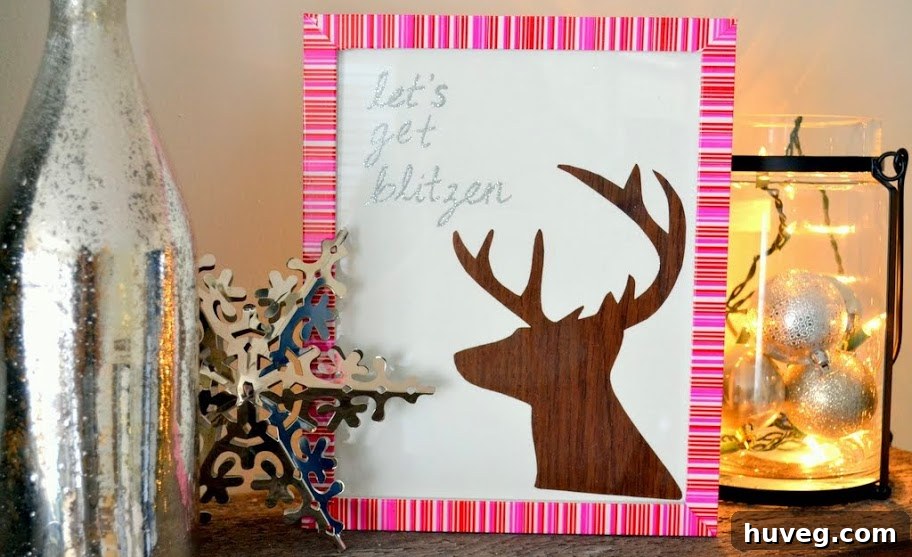 Let's Get Blitzen - Christmas DIY Reindeer Art 4