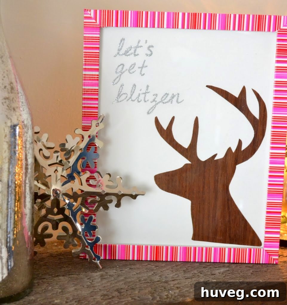 Let's Get Blitzen - Christmas DIY Reindeer Art
