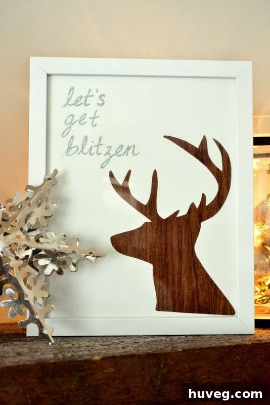 Let's Get Blitzen - Christmas DIY Reindeer Art 6