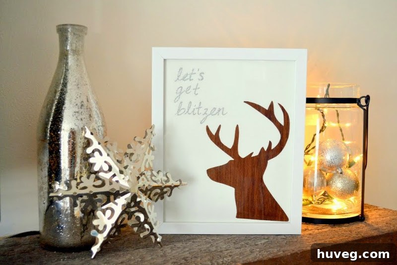 Let's Get Blitzen - Christmas DIY Reindeer Art 2