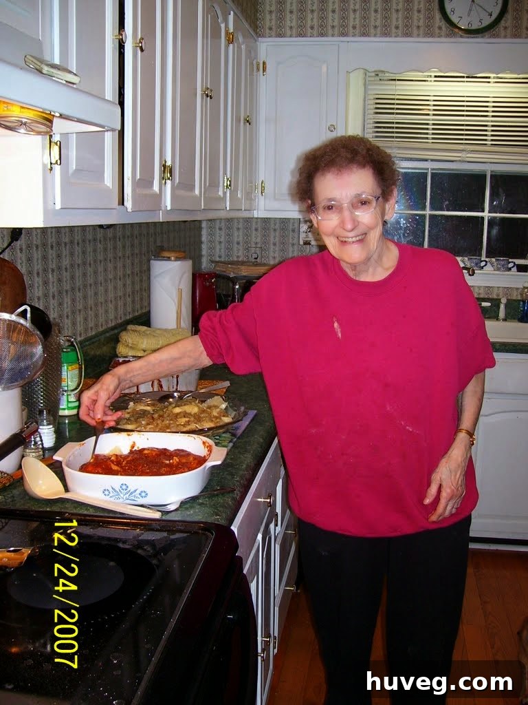 Mom making ravioli