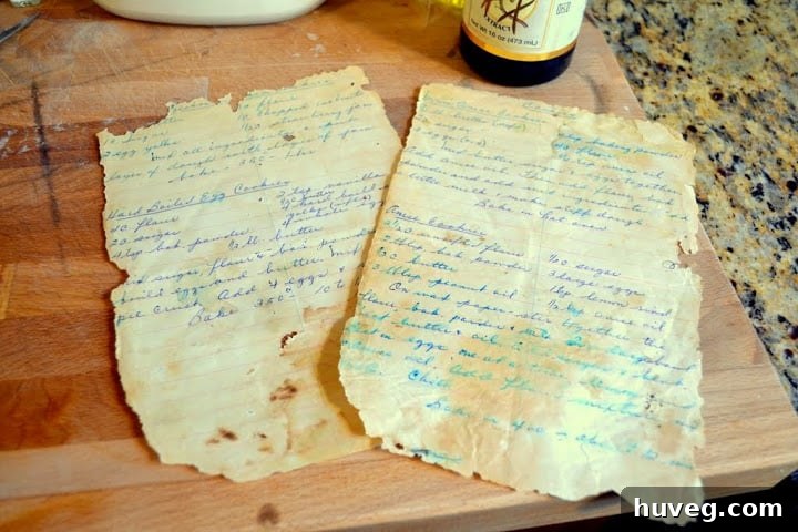great great granny's recipes handwritten