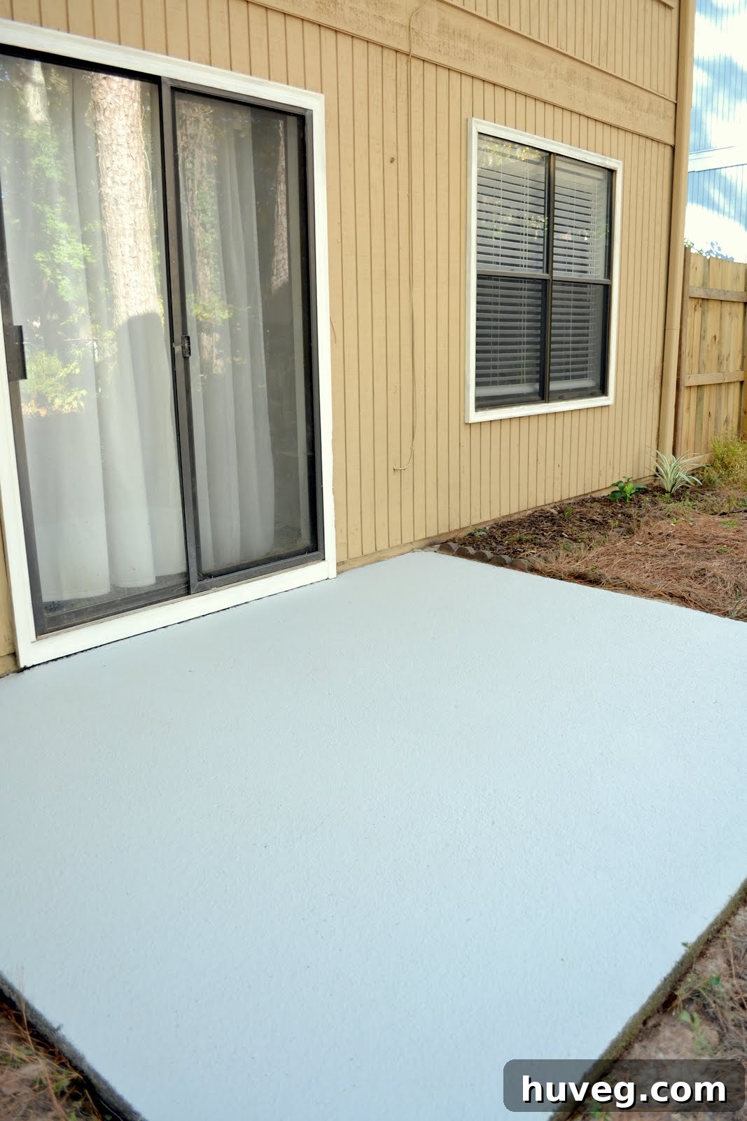Refreshed back patio