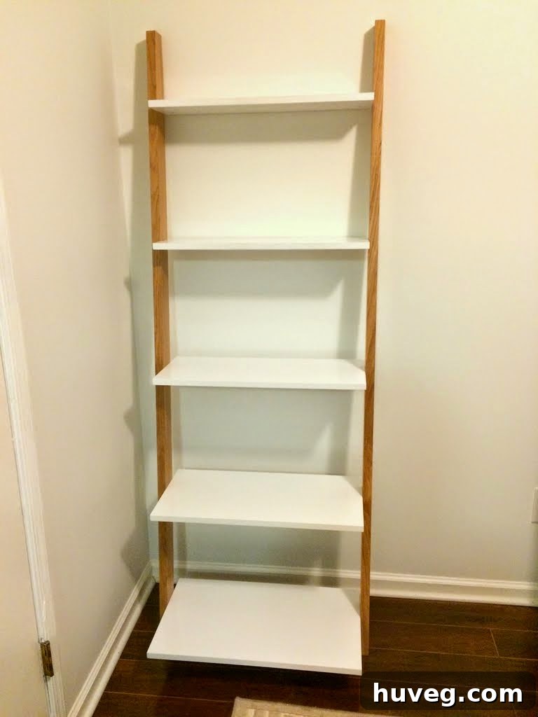 leaning bookshelf - udh
